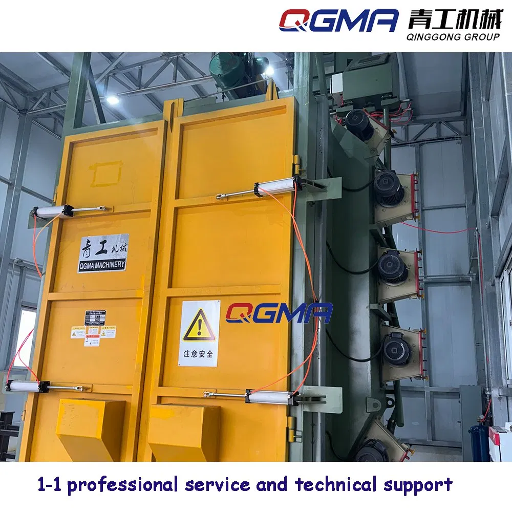 Automatic Double Hook Single Hoist Hanger Type Sand Shot Blasting Cleaning Machine