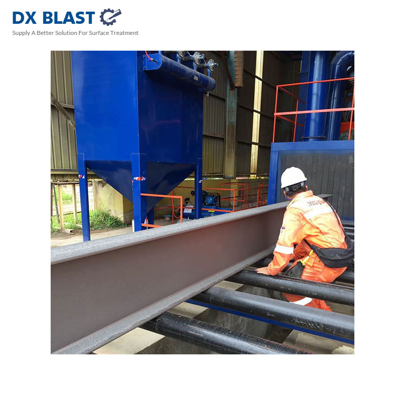 H Beam Joist Steel Plate Sheet Steel Pipe Tube Shot Blasting Polishing Machine
