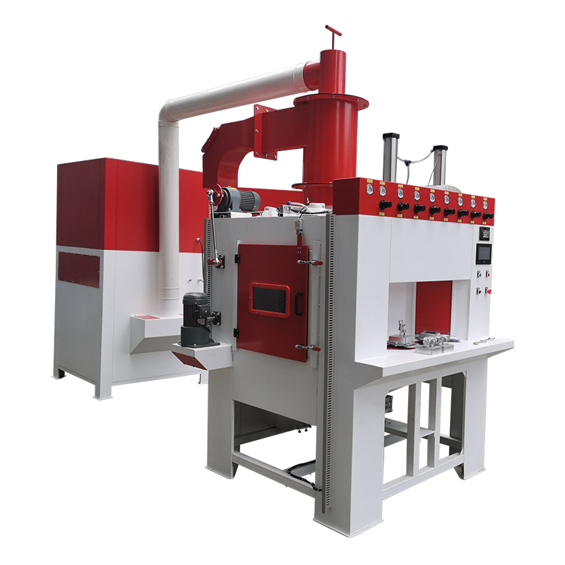 Automatic Sand Blasting Machine, Rotary Table Batch Sandblasting System