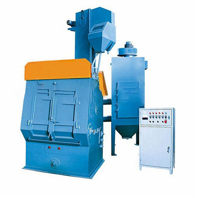 High-Performance Copper Parts Surface Treatment Q326 Belt Tumble Apron Wheelabrator Vertical Shot Blast Machine Foshan