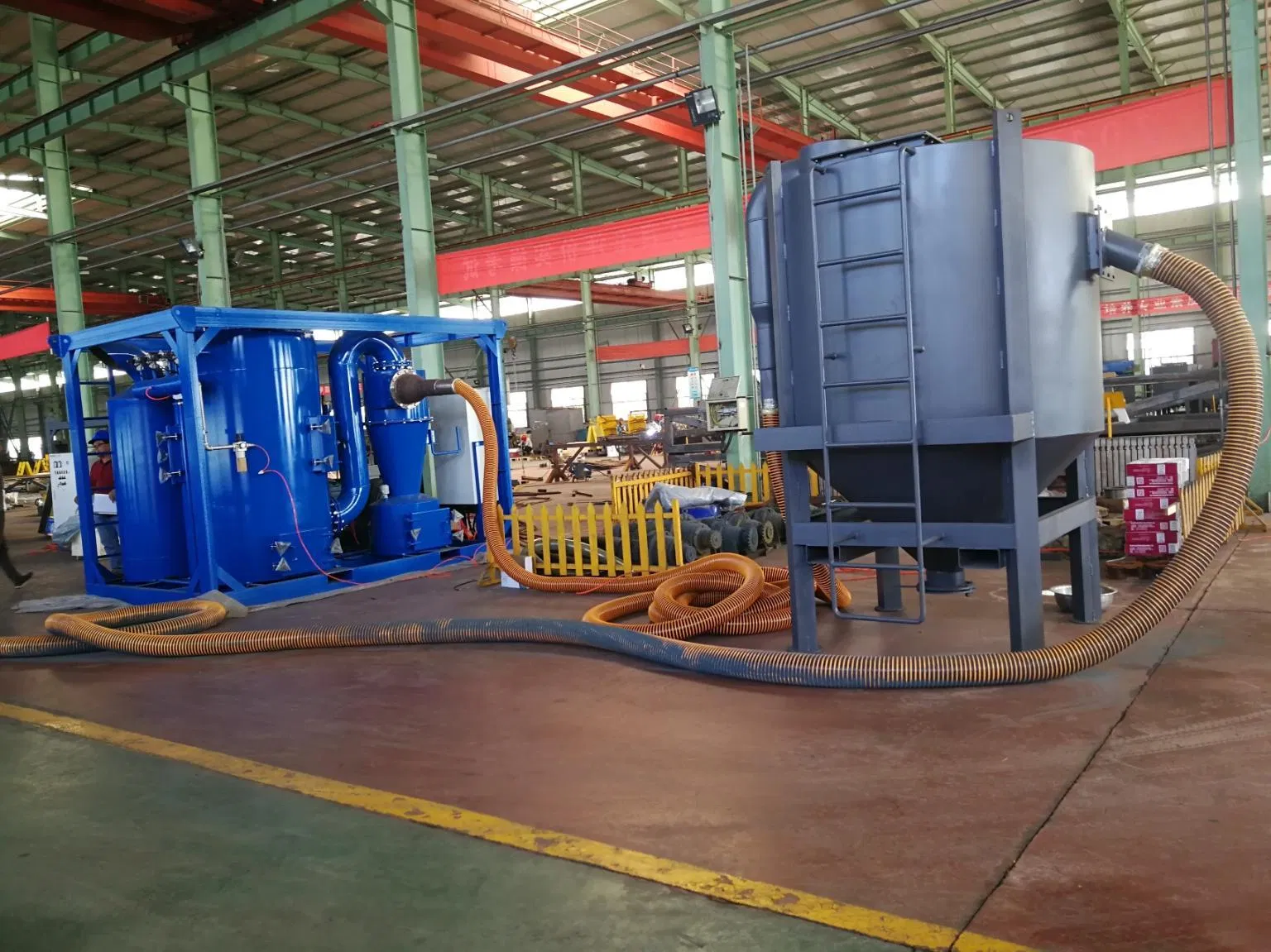 Vacuum Recovery System for Garnet/Steel Shot/Steel Shot/Abrasive Collect