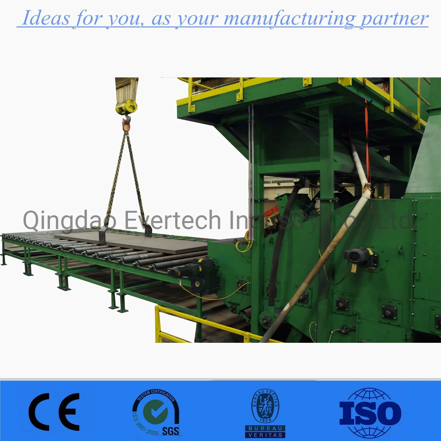 Hot Sale H Beam and Steel Plate Roller Conveyor Shot Blasting Machine Suppliers