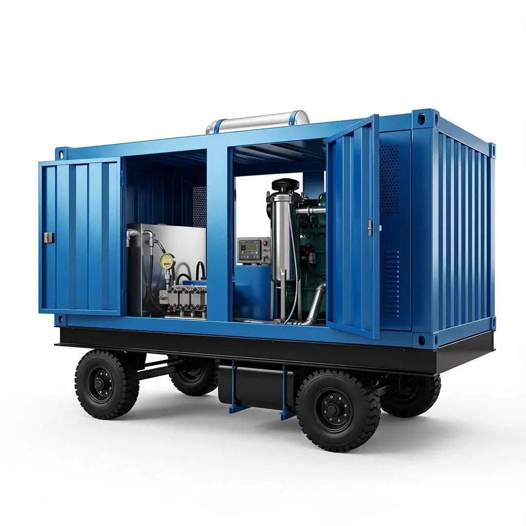 Ultra High Pressure Water Jetting System for Heavy Industry Rust Removal