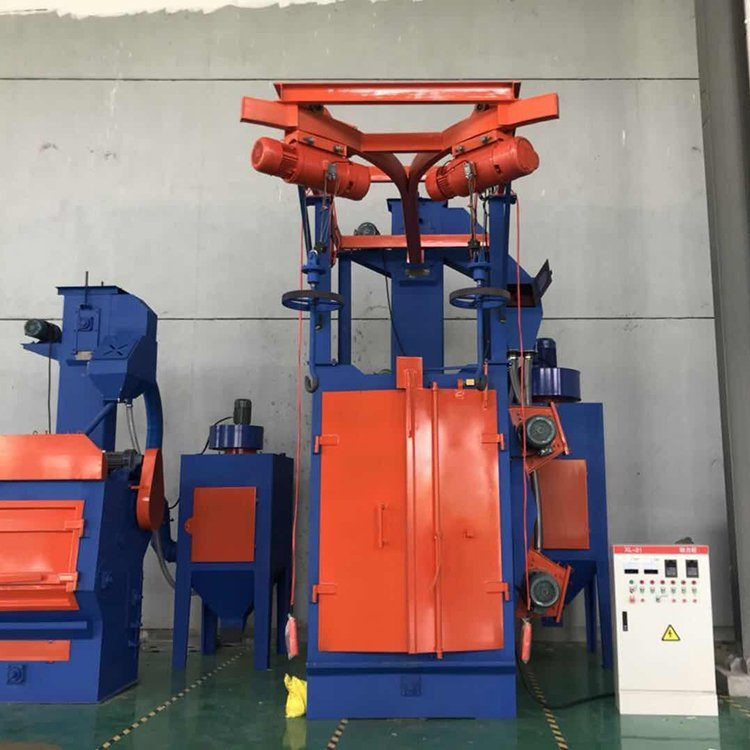 Quality Assurance of Single Double Hook Sand Blasting Equipment for Hook Type Steel Structure Products Sand Blasting Machine