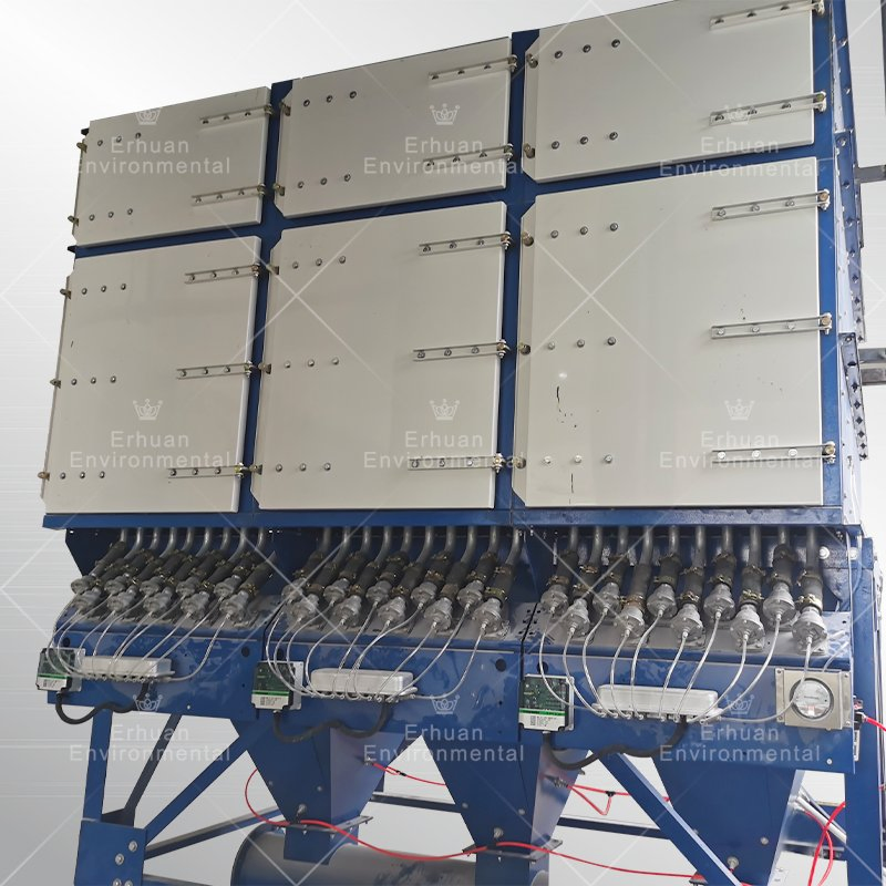 Auto Pulse Jet Flat Baghouse Cleaning System Dust Filter for Carbon Black Dust