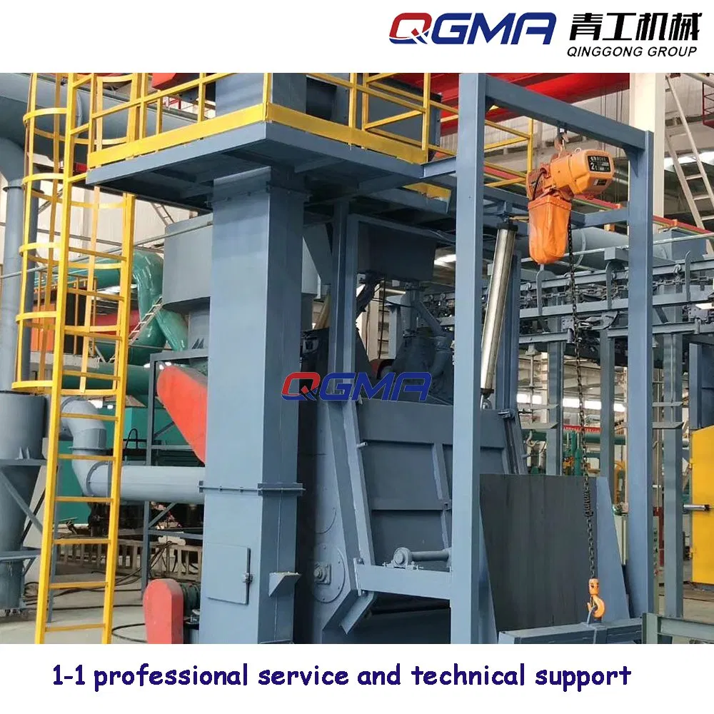 Automatic Tumble Rubber Belt Shot Blast Cleaning Machine with Loading Unloading System