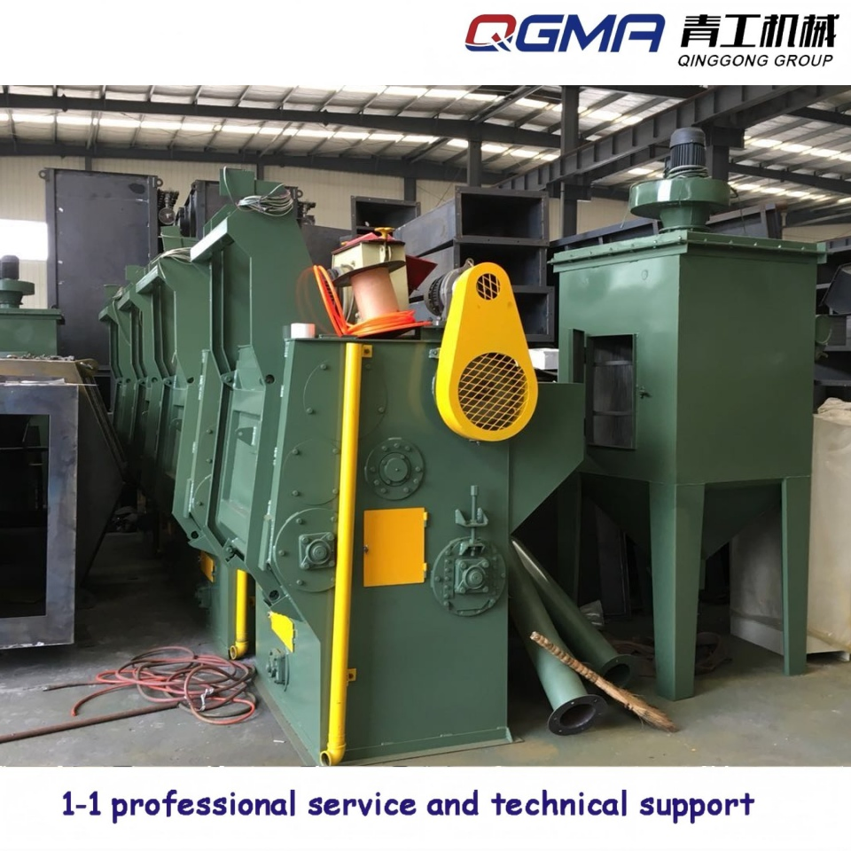 Tumble Shot Blast Blasting Cleaning Equipment Tumble Rubber Belt Shot Blast Machine