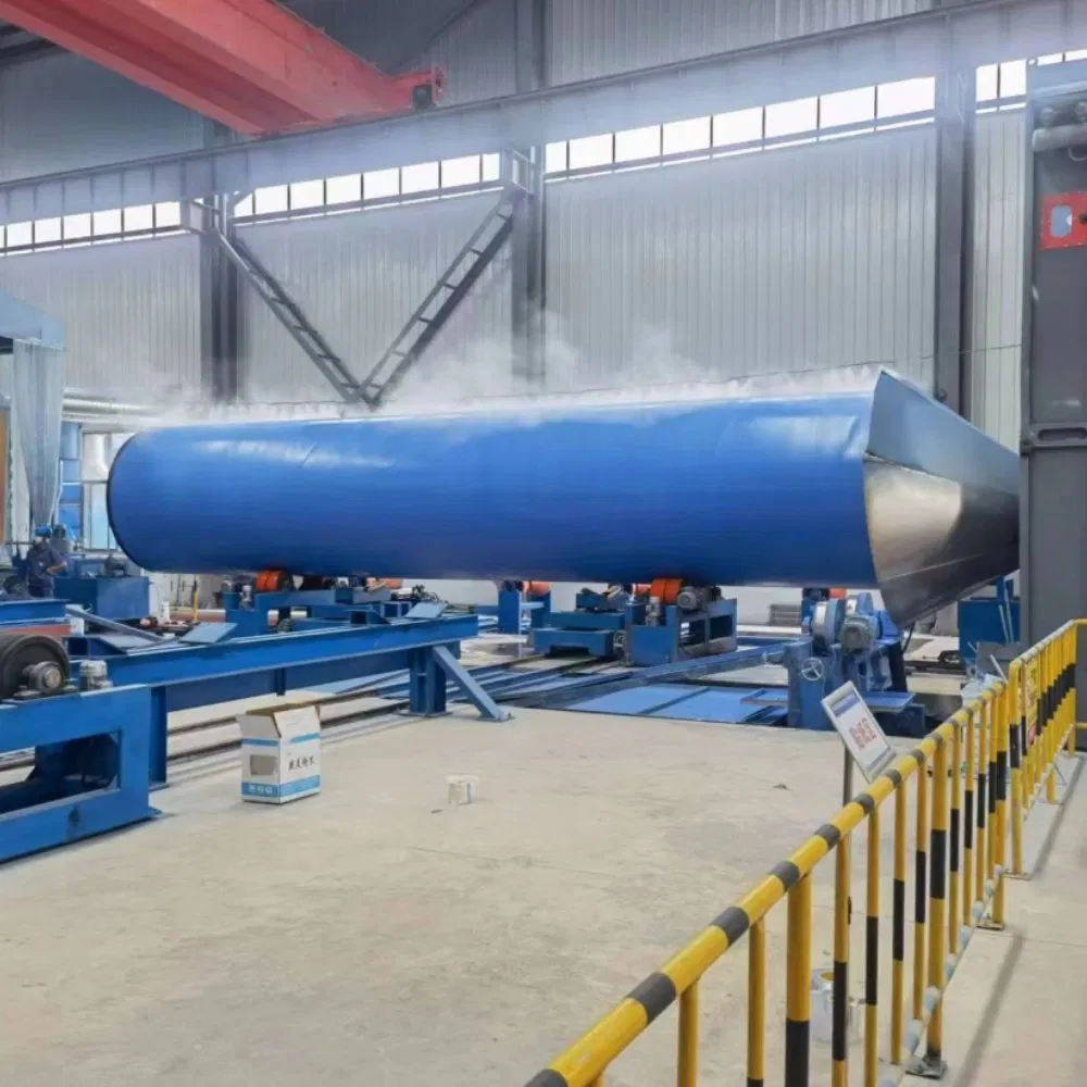 Steel Pipe Internal External Shot Blasting 3lpe Fbe Coating Machinery