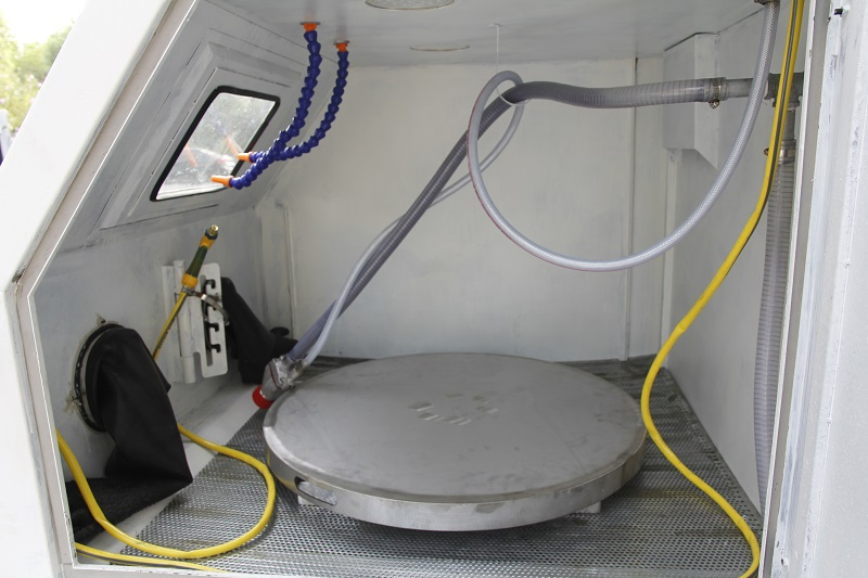 Wet Sandblasting Machine, Dustless Manual Wet Sand Blasting Cabinet