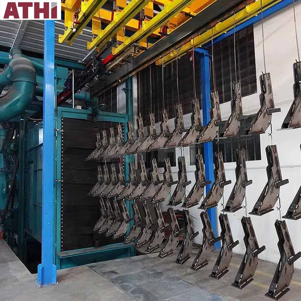 Heavy Structural Steelwork Large Castings Automatic Tunnelblast Shot Blasting and Painting Line