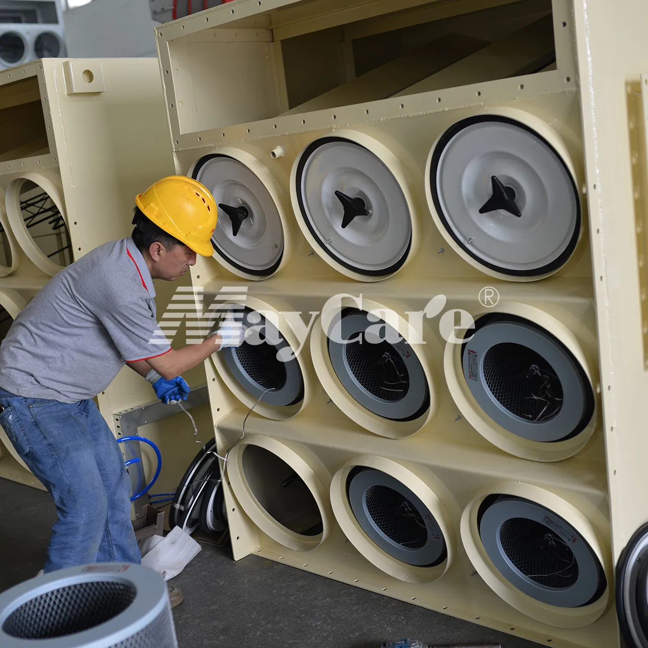 Maycare High Capacity Dust Filtration System for Shot Blasting Tasks