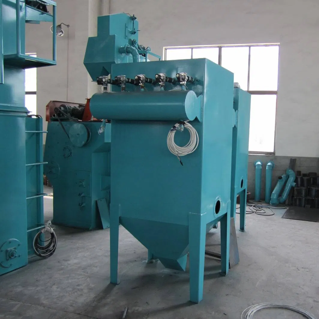 Q326 Tumble Shot/Sand Blast Machine for Small Parts Cleaning New Condition with Motor Engine Bearing for Manufacturing Plant