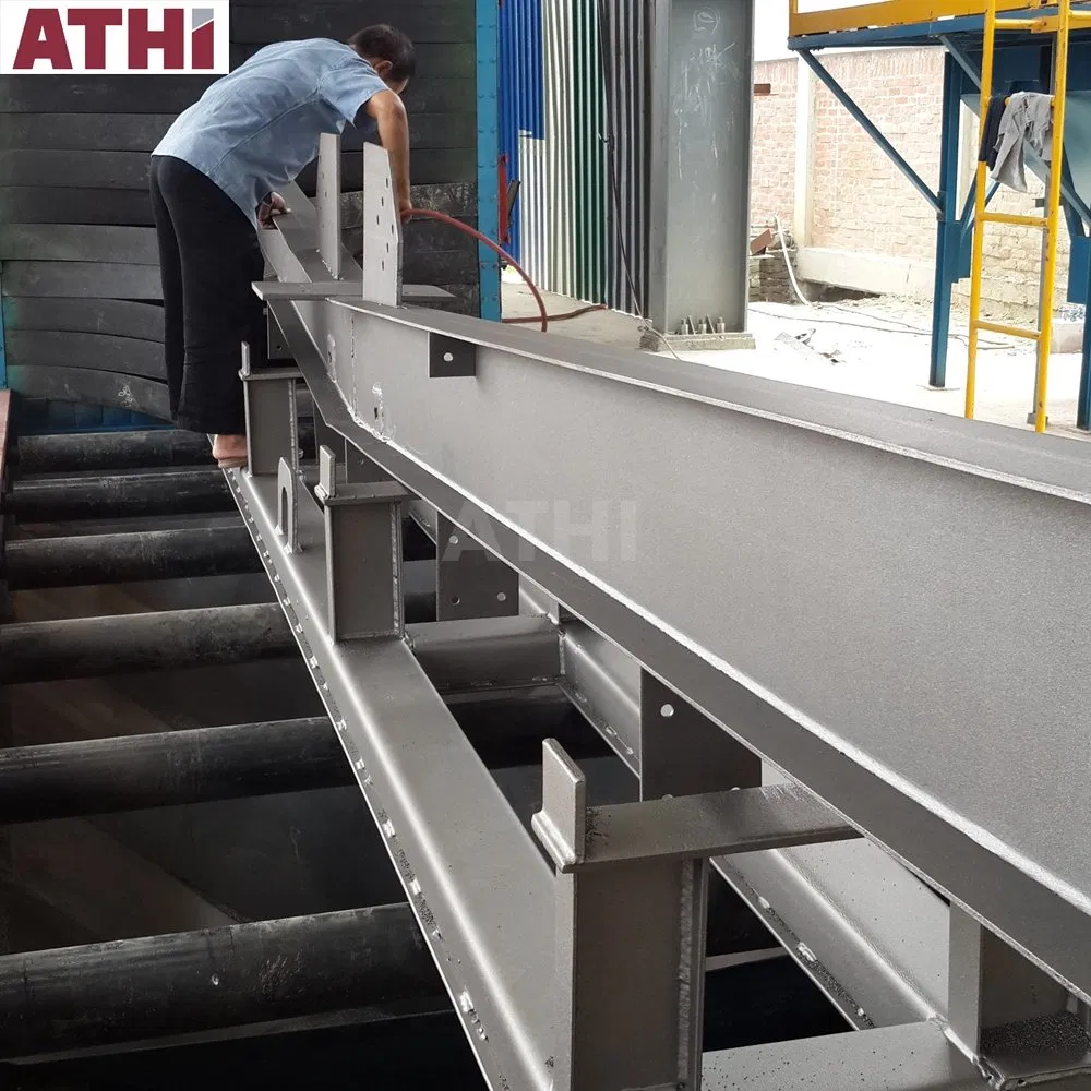 H Beam Shot Blasting Machine with Roller Conveyor