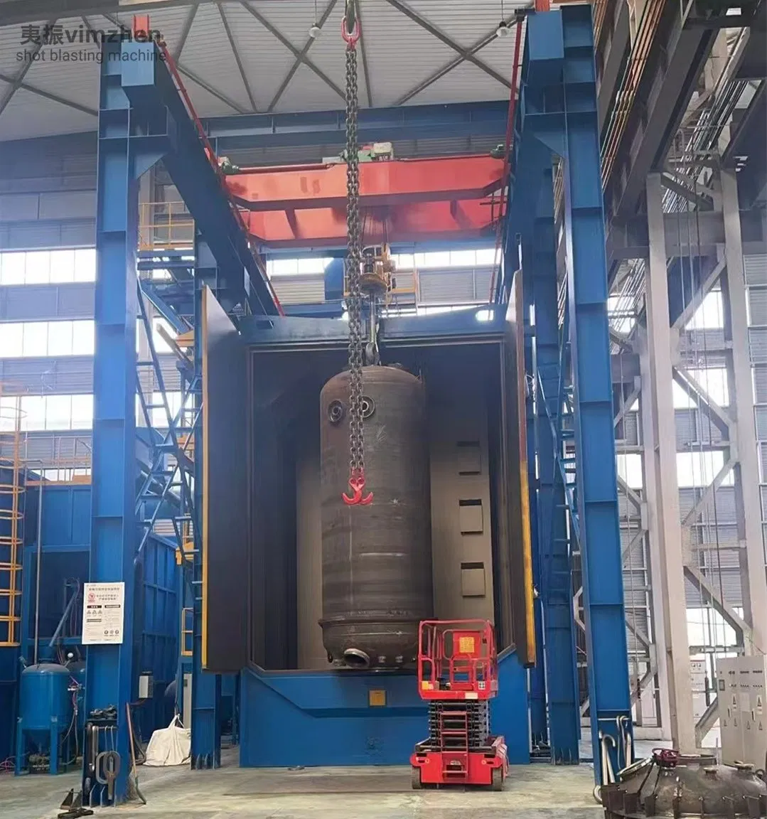 Q37 Hook Type Automatic Dust Removal Shot Sand Blasting Sandblasting Machine