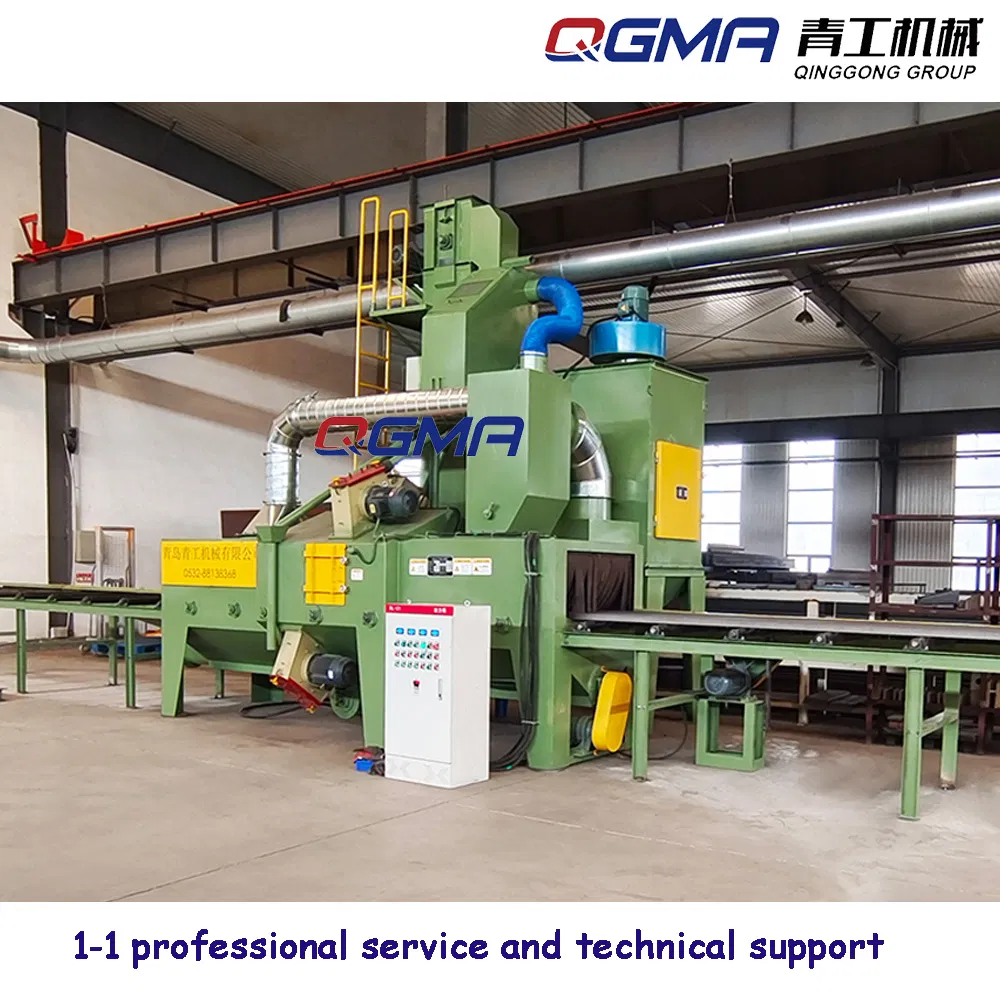 Energy Saving Q69 Series Continuous Pass Through Shot Blasting Machine Wheel Blaster for Steel Tubes Pipes Cleaning