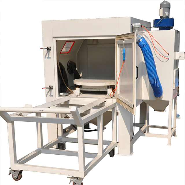 New Design Wheel Blasting Machine with Sand Rotary Table Sand Blasting Machine Tunnel Type Sand Blasting Machine