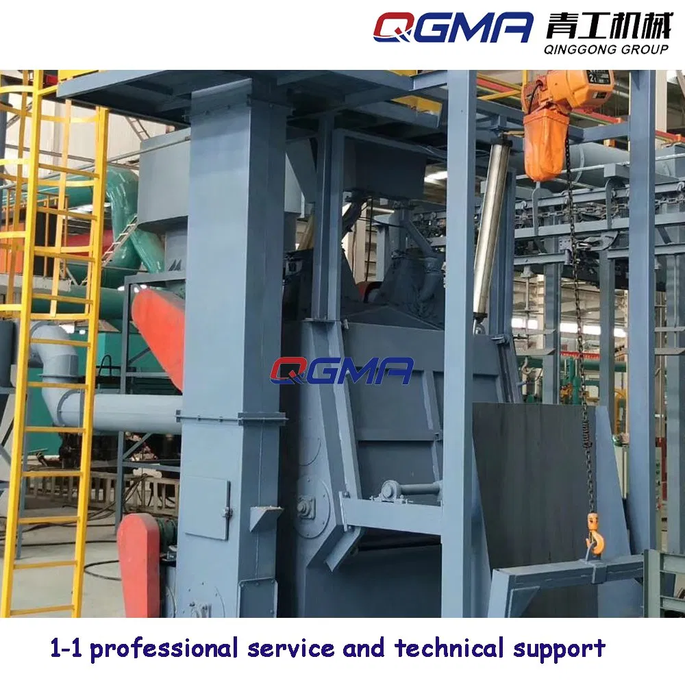 Automatic Tumble Rubber Belt Shot Blast Cleaning Machine with Loading Unloading System