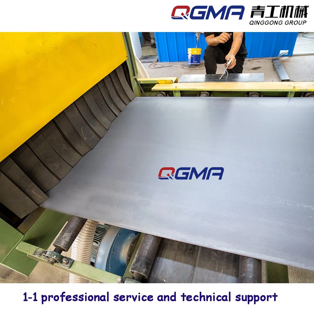 Steel Plate Roller Conveyor Through Type Wheel Shot Blasting Machine