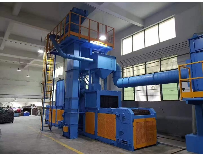 Steel Belt Wire Mesh Conveyor Type Shipyard Shot Blasting Machine Blaster for Automotive Industry