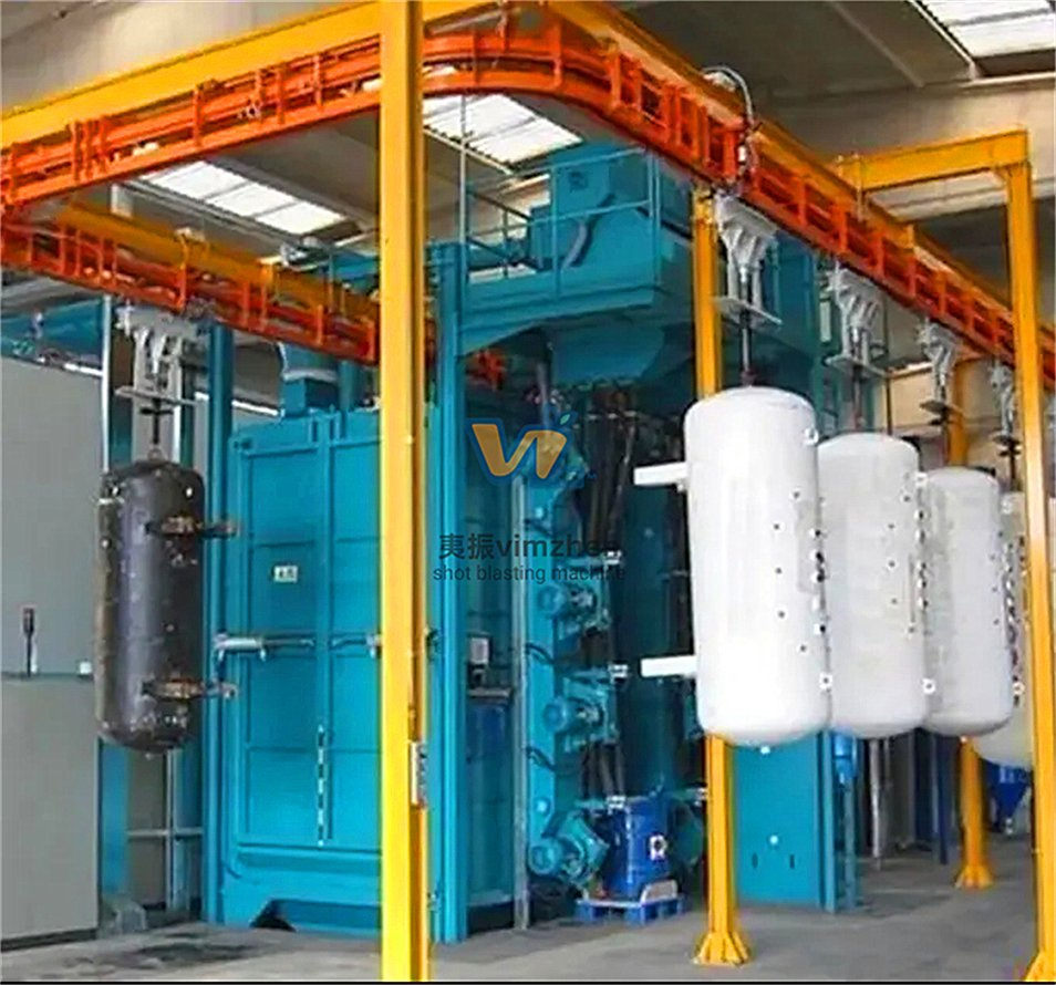 Best Price Accumulative Shot Blasting Line with Auto-Stop for Motor Casings