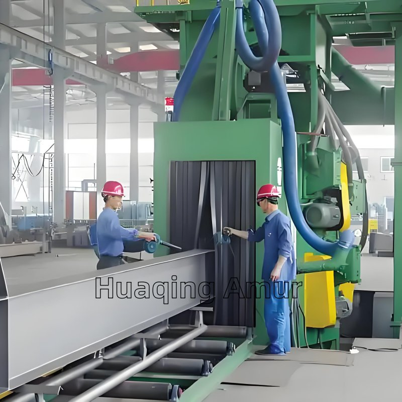Automatic High-Performance H Beam Steel Profile Surface Cleaning Shot Blasting Machine/Steel Structure Sand Blasting Machine/Pipe Cleaning Machine/Sand Blaster