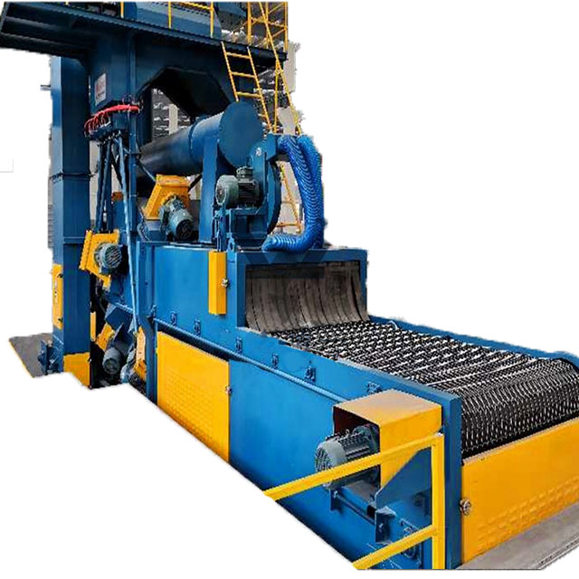 Wire Mesh Belt Shot Blasting Machine for Aluminum Plate Aluminum Wheel Hub and Auto Parts and Brake Pad
