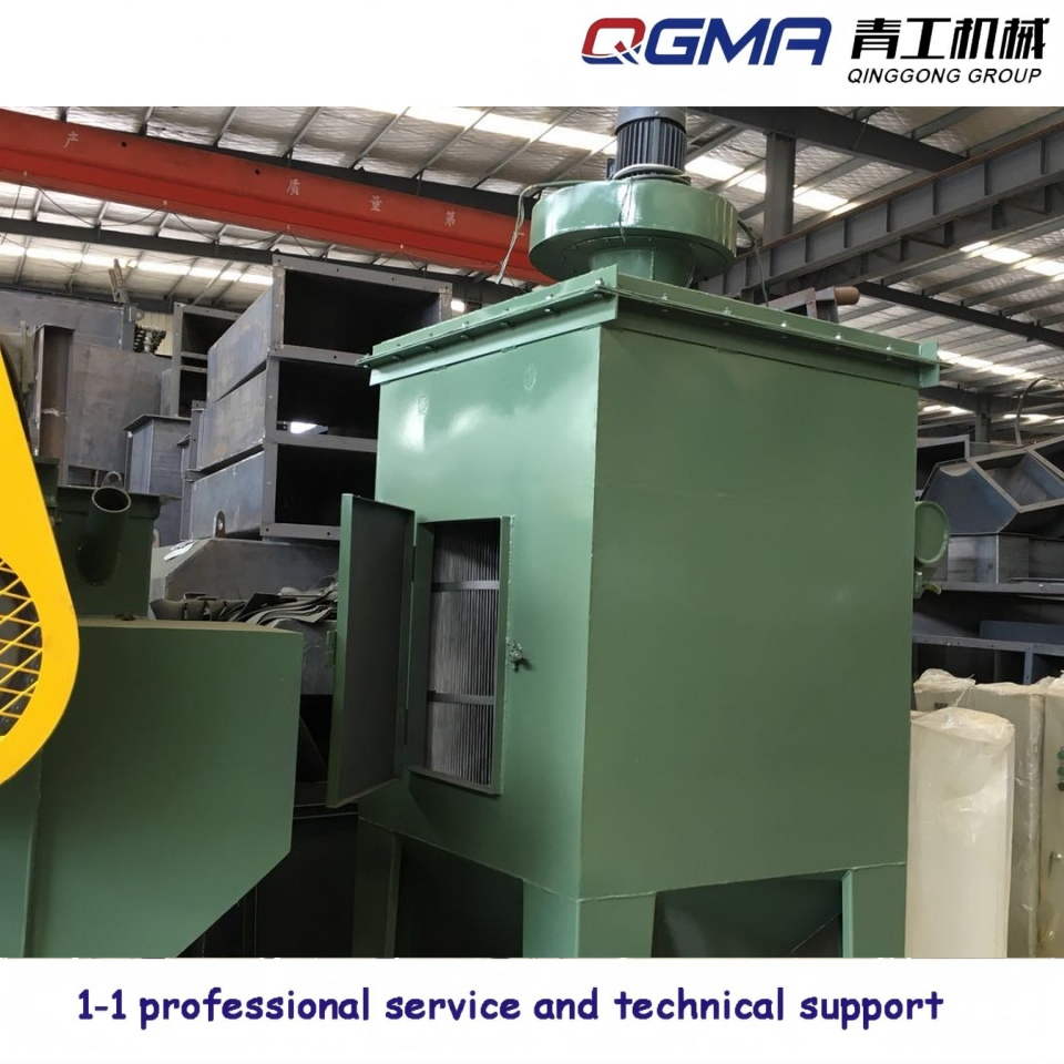 Scientific Designed Small Castings Cleaning Tumble Belt Shot Blast Machine