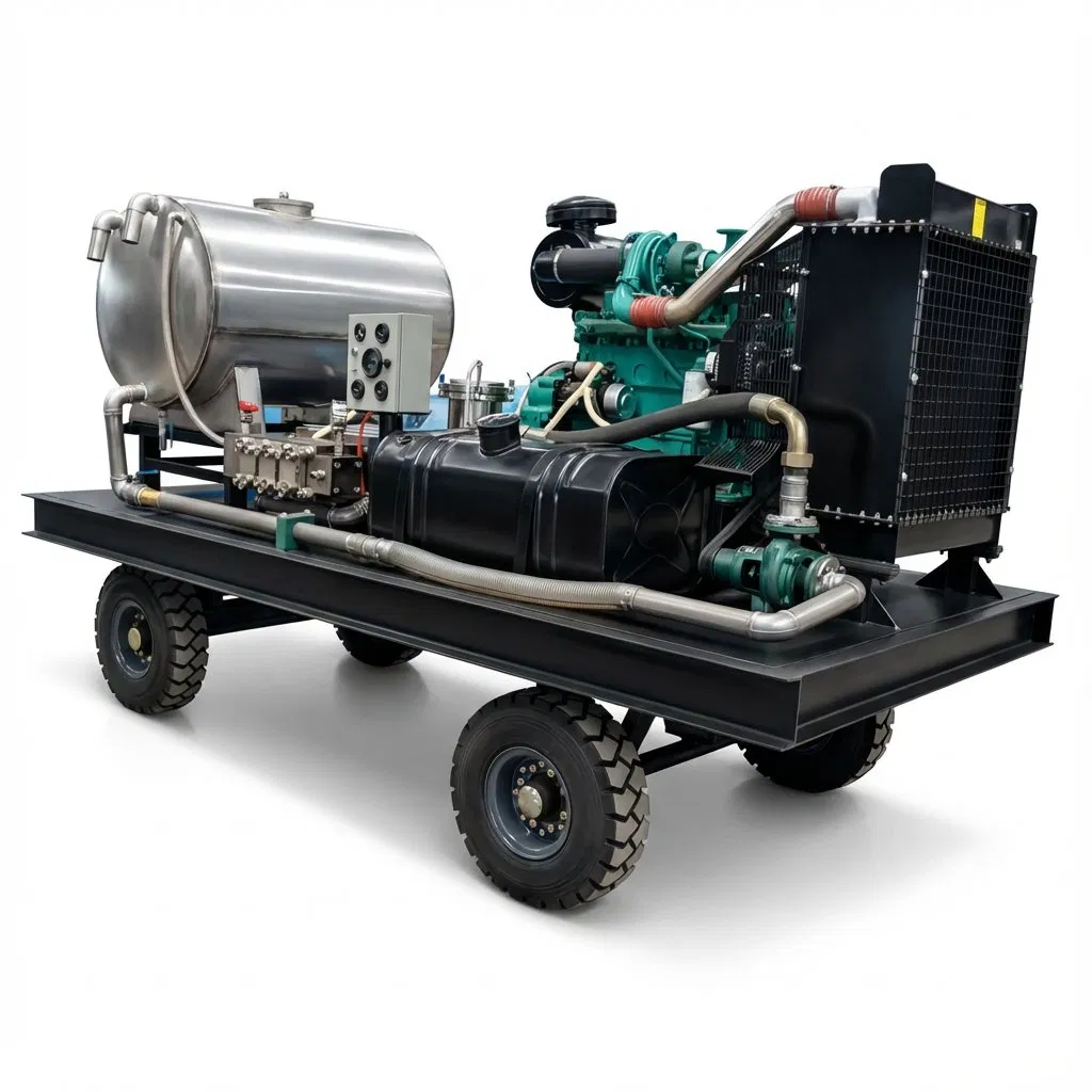 Ultra High Pressure Water Jetting System for Heavy Industry Rust Removal