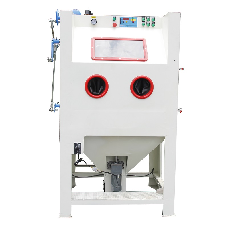Automatic Sand Blasting Machine with Turnale Table Sandblasting Machine for Alloy Wheel