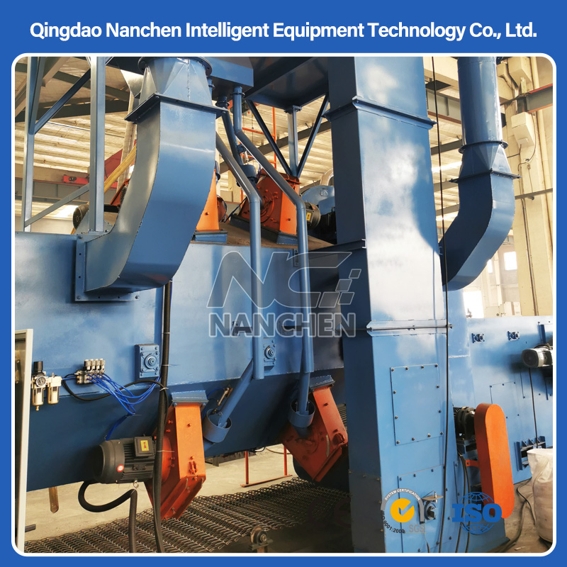 Wire Mesh Belt Continous Surface Shot Blasting Machine for Light Parts Complicated Castings