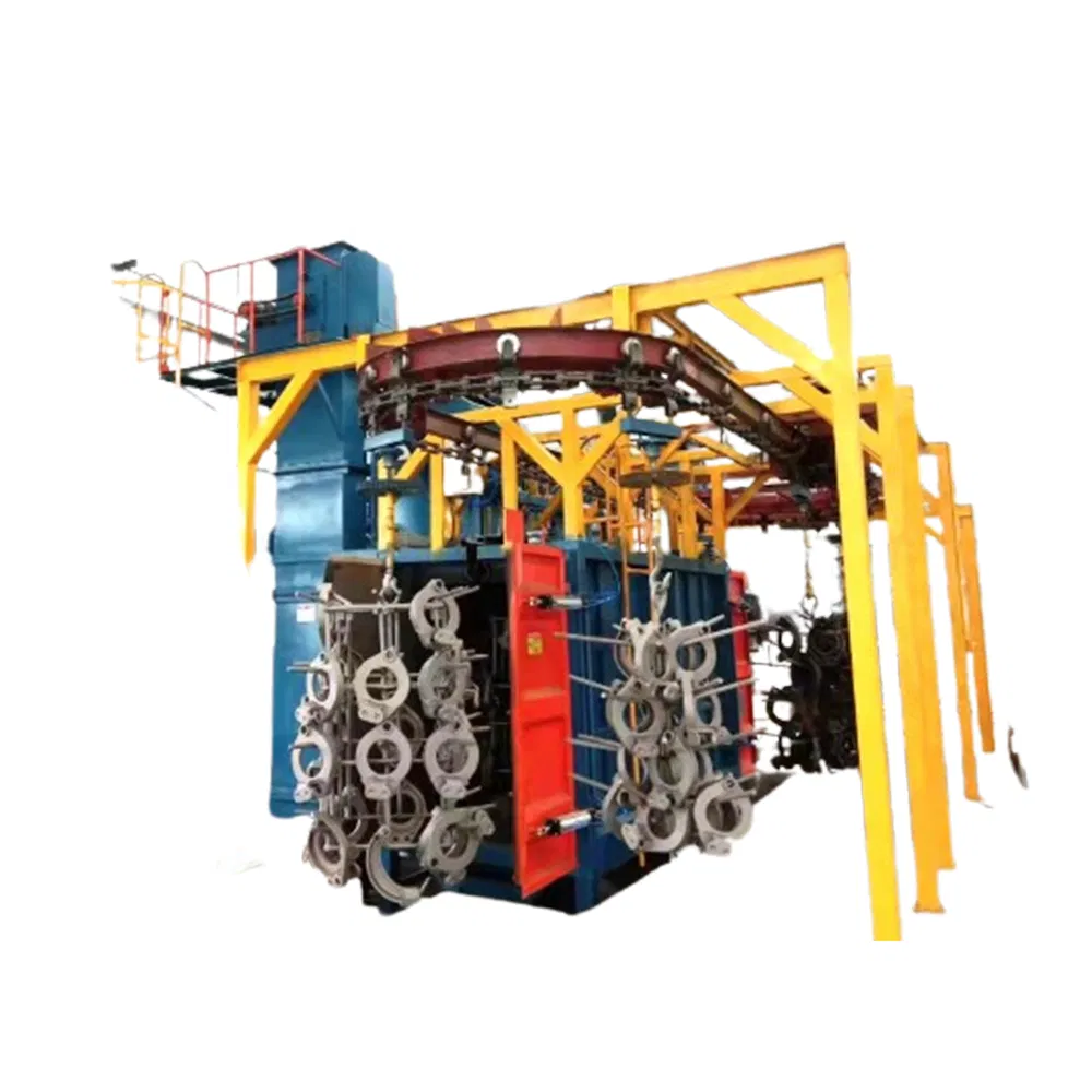 Customizable Alloy Wheels Hook Type Shoot Blasting Machine for Foudry