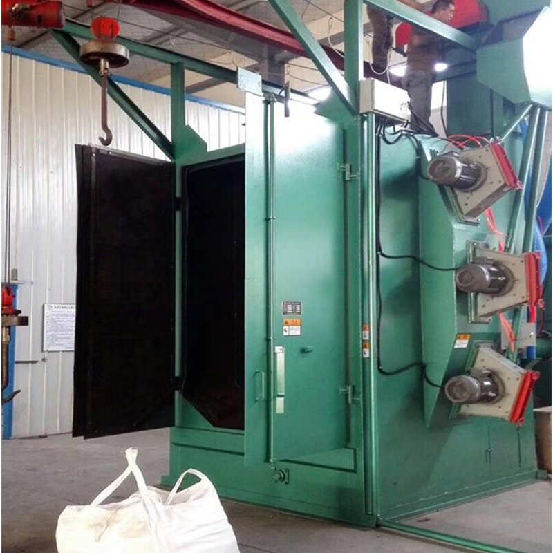 High-Capacity Industrial Hook Type Through Shot Blasting Machine