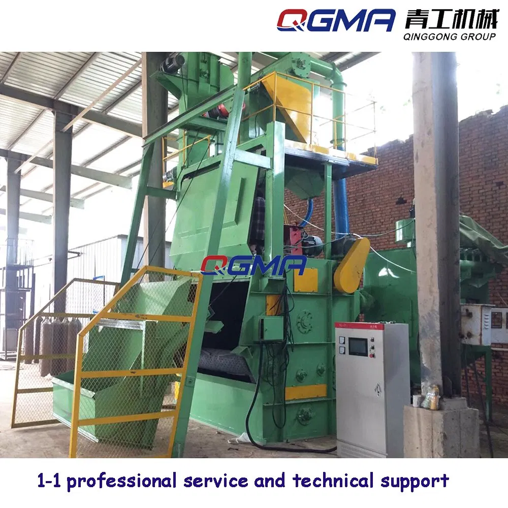 Automatic Shot Blast Blasting Cleaning Machine Tumble Rubber Belt Type Shot Blast Machine