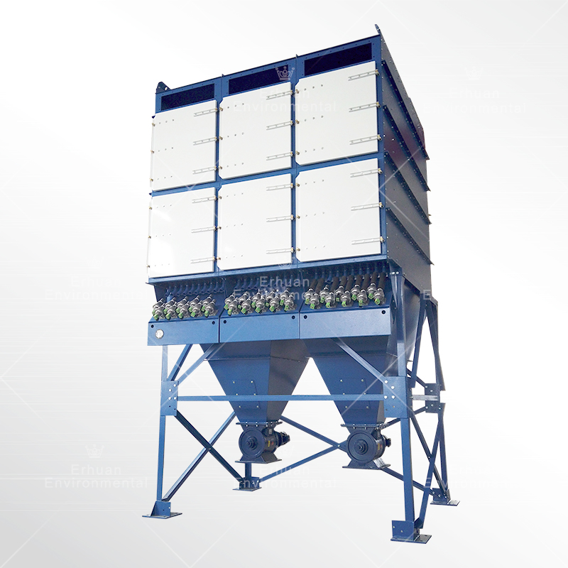 High Temperature Pulse Jet Dust Collector Flat Bag Filter Baghouse System for Gas Disposal Machinery Removes Dust Effectively