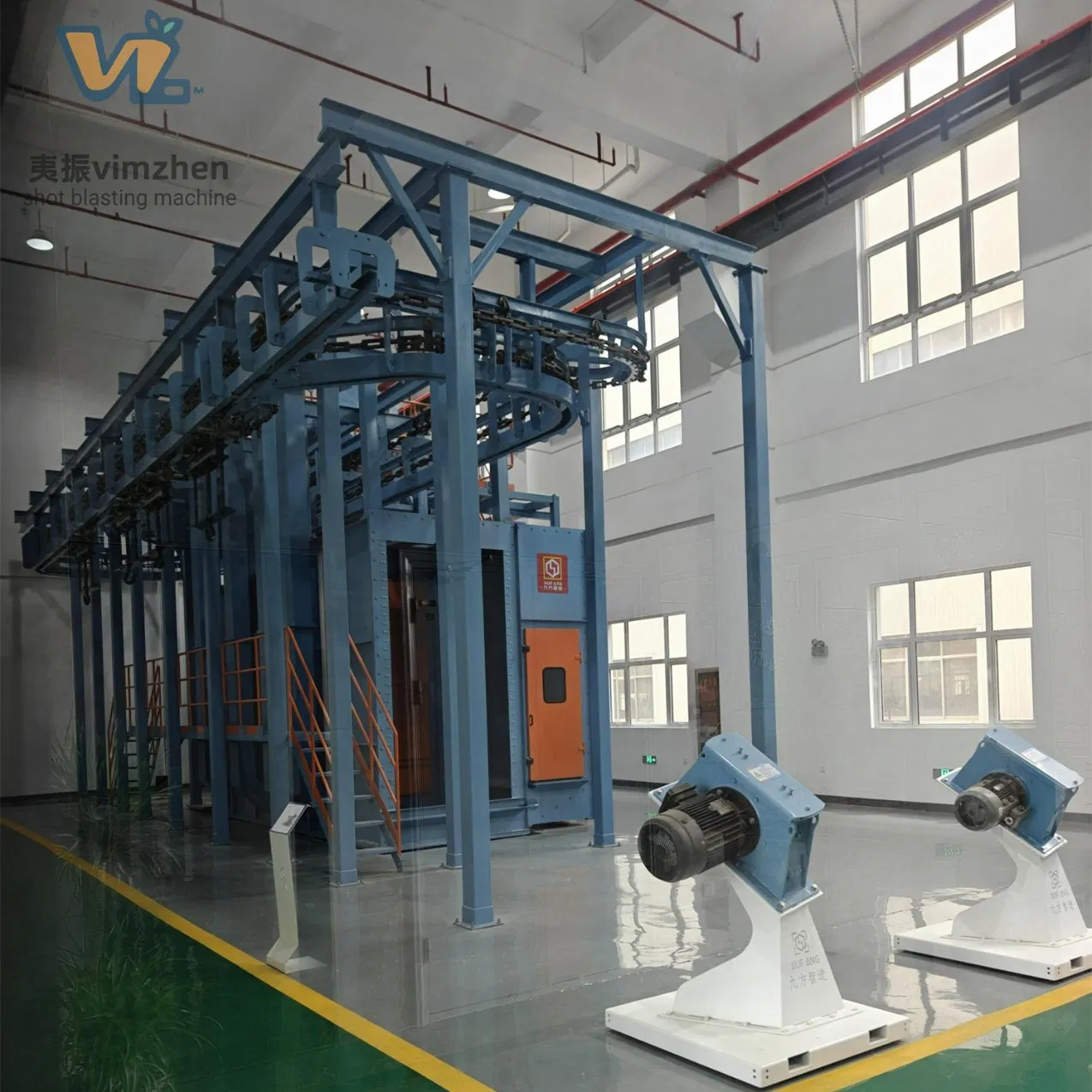 Q37 Hook Type Automatic Dust Removal Shot Sand Blasting Sandblasting Machine