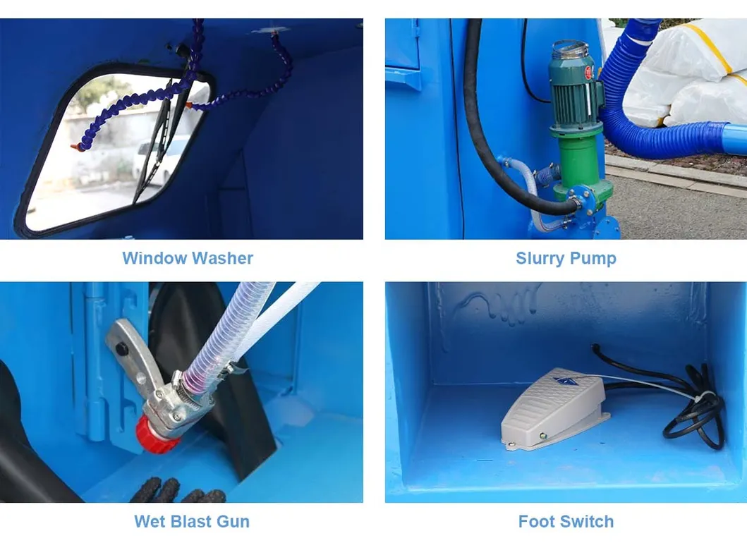 Wet Sandblasting Features