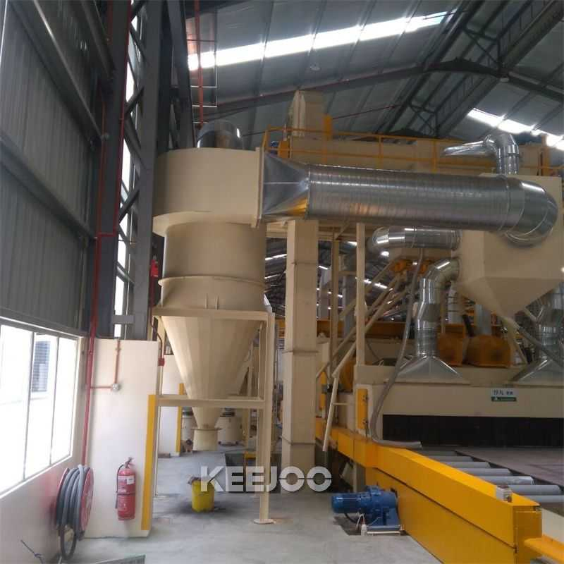 Steel Plate Pretreatment 2m/Min Automatic Shot Blasting Machine with Painting and Drying System