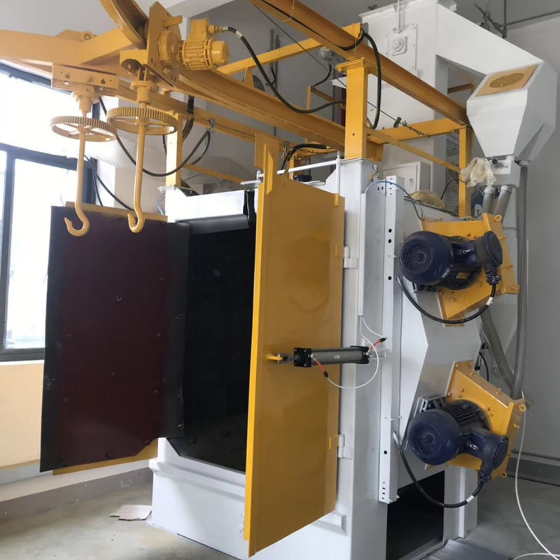 Rotary Table Type Shot Blasting Machine Hanger Hook Type Shot Blaster Machine.
