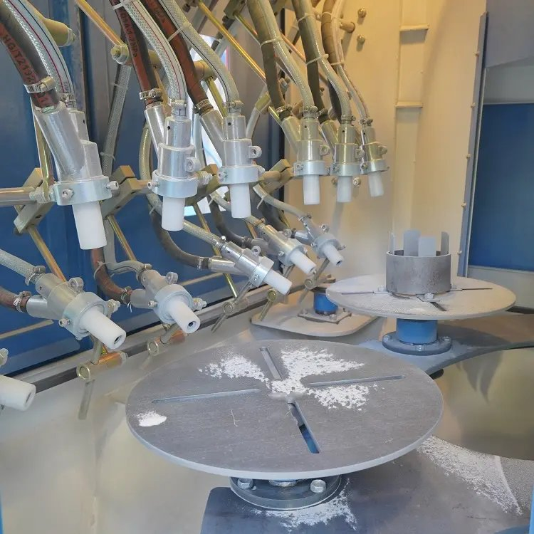 Multiple-Turntables Automatic Sandblasting Machine Batch Sand Blasting System