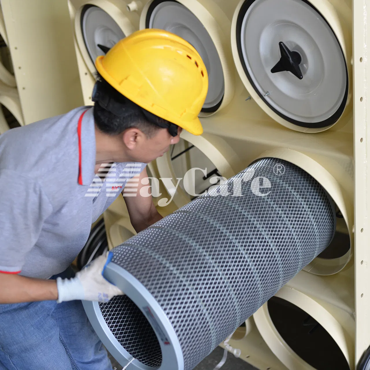Maycare High Capacity Dust Filtration System for Shot Blasting Tasks