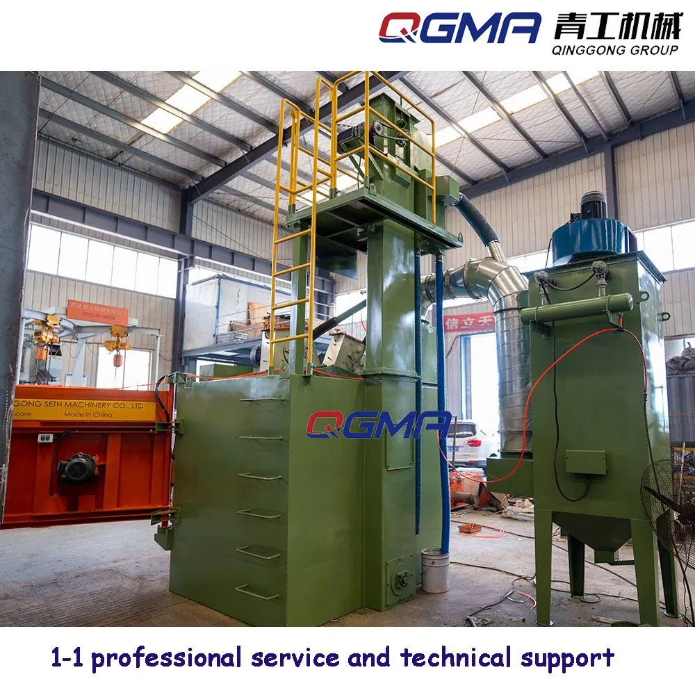 Small Castings Cleaning Rotary Table Turnable Type Shot Blasting Machine