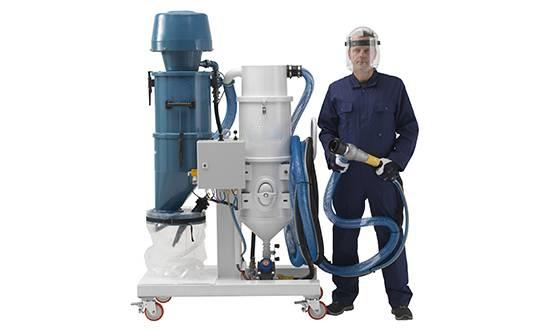 High Production Portable Media Vacuum Sand Blaster and Abrasive Recovery System for Abrasive Blasting