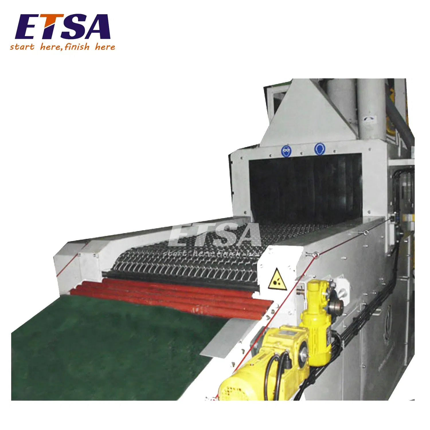 Wire Mesh Belt Continous Surface Shot Blasting Machine for Aluminum Shuttering