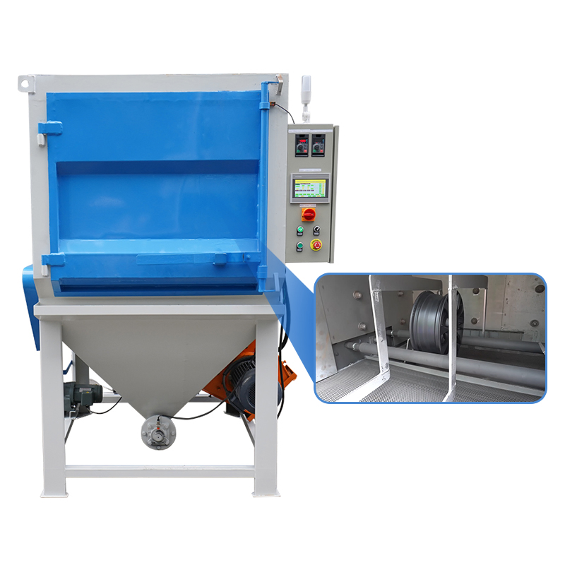 Auto Wheel Shot Blaster Automatic Shot Blasting Machine for Car Rims