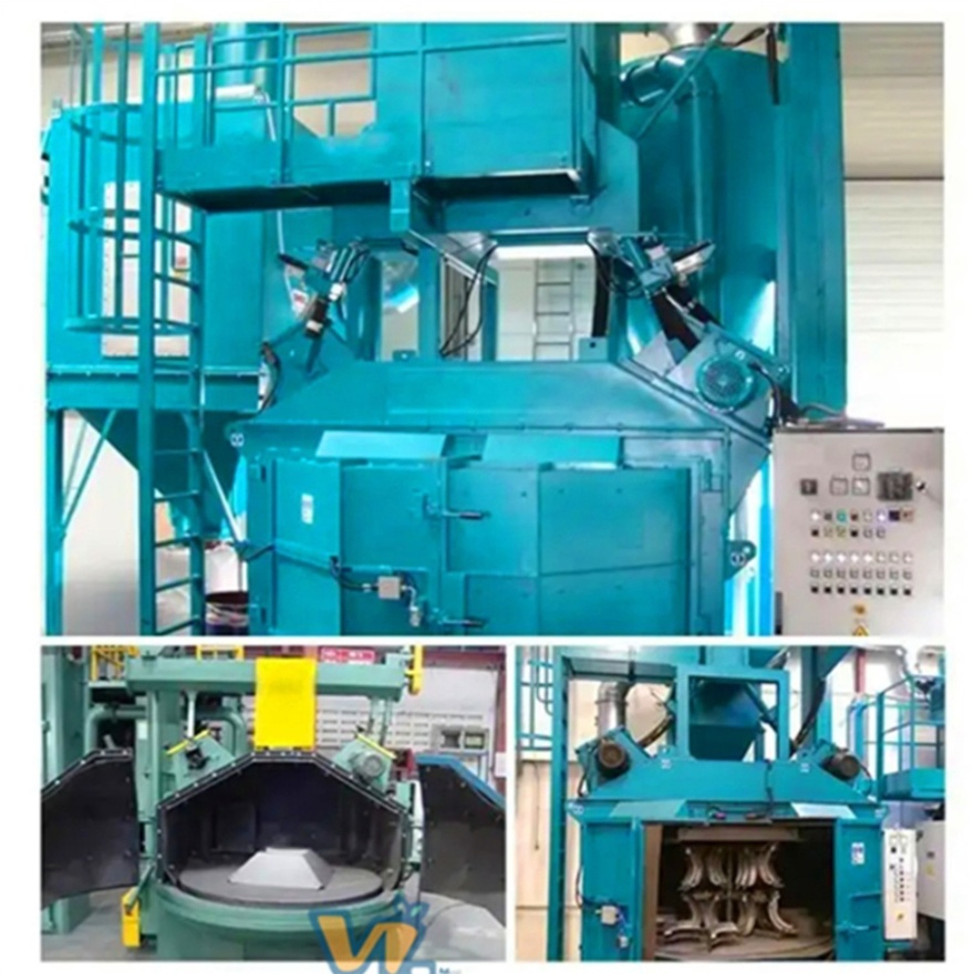 Hot Sale Q35 Small Castings Forging Parts Cleaning Rotary Table Turnable Type Shot Blasting Machine