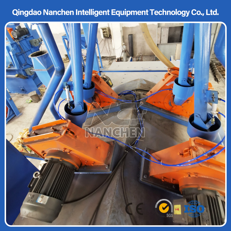 High Quality Automatic China Industrial Alloy Wheel Wire Mesh Belt Shot Blasting Machine \/Wheel Abrator for Metallic