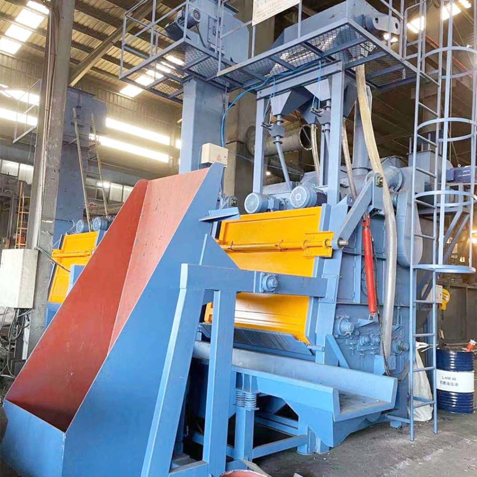 Wire Mesh Belt Shot Blasting Machine Equipped with Automatic Loading and Unloading Production Line
