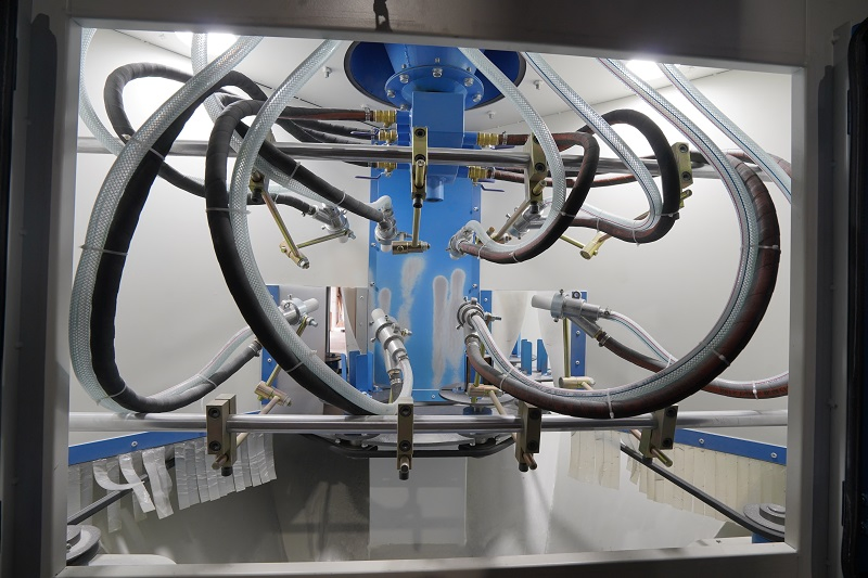 Multiple-Turntables Automatic Sandblasting Machine Batch Sand Blasting System