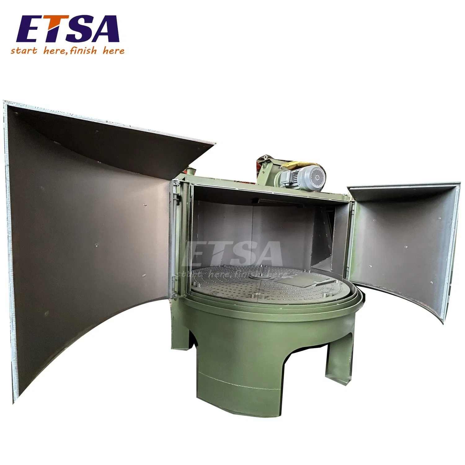 Rotary Table Shot Blasting Machine/Rotating Table Type Blast Cleaner