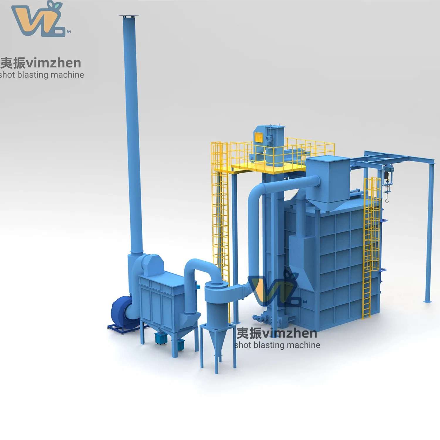 Custom Crawler Tumble Belt Wire Mesh Hook Type Casting Metal Parts Auto Parts Steel Pipe Steel Plate Shot Sand Blasting Cleaning Sandblasting Machine